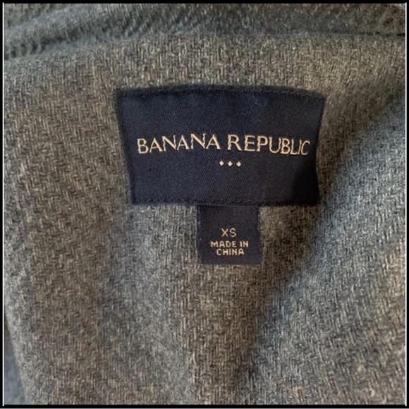 BANANA REPUBLIC WOOL TOGGLE COAT Sz XS - Picture 5 of 8